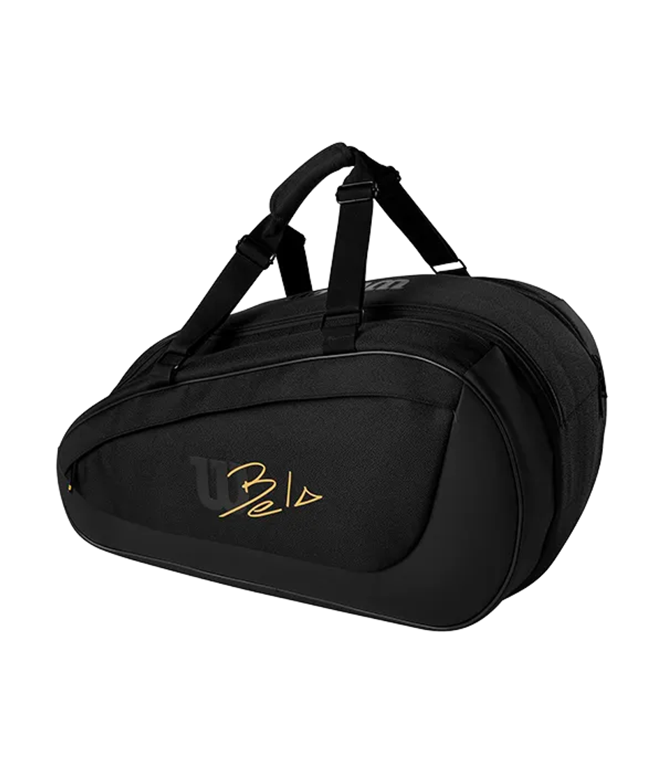 Сумка для падел Wilson Bela Super Tour Black, термозащита и вместимость