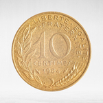 France, 10 Centimes 1984, VF