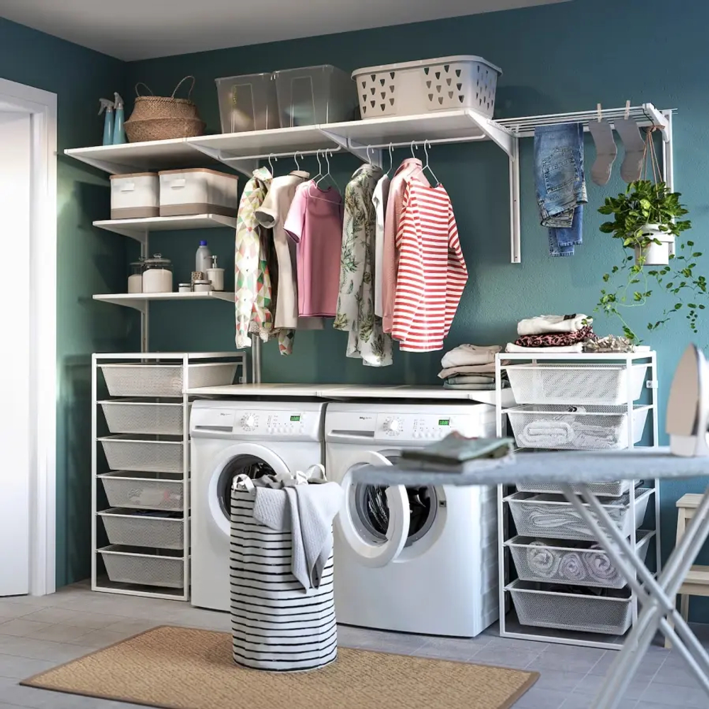 Стеллаж - IKEA JONAXEL, 50х51х104 см, белый, ЙОНАКСЕЛЬ ИКЕА