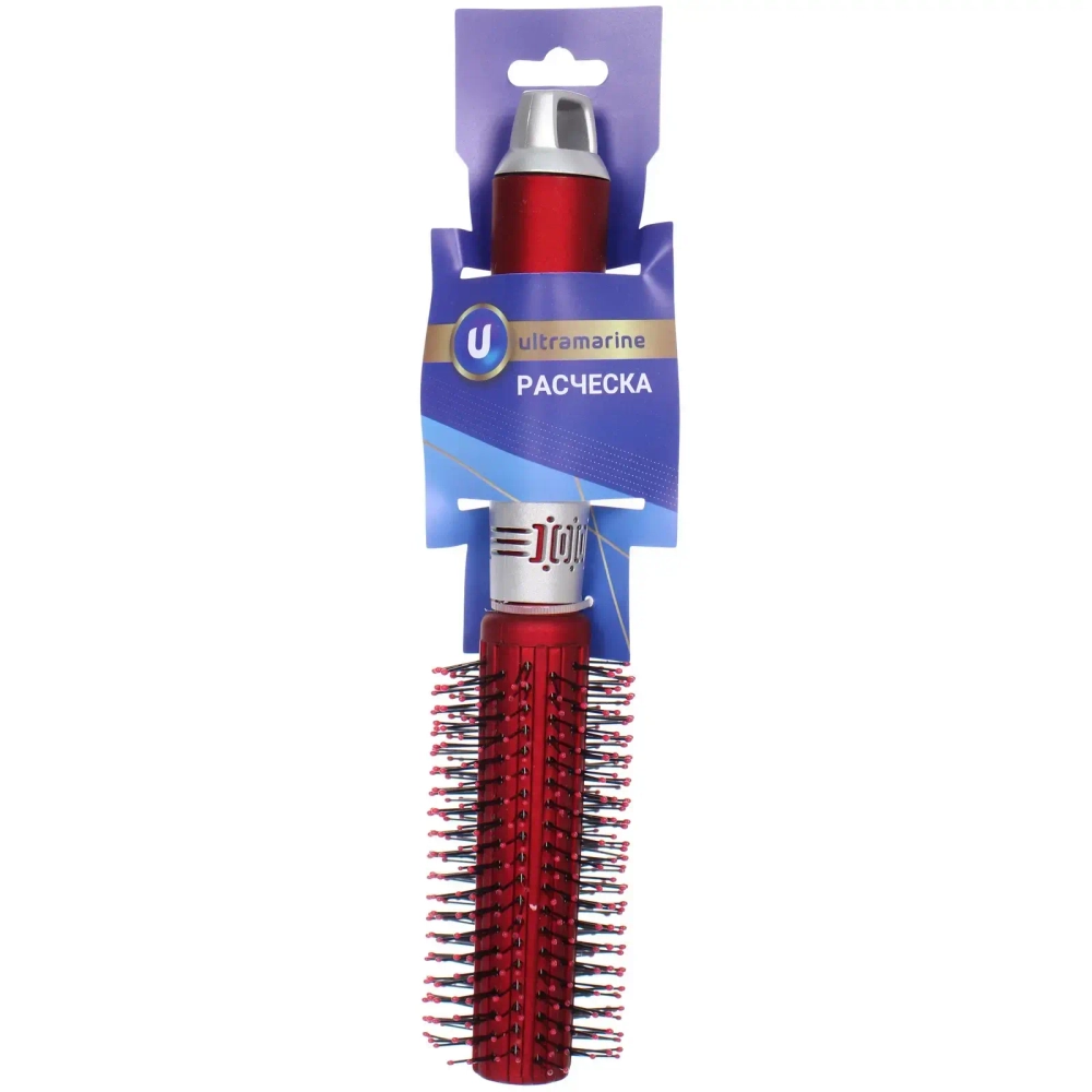 Расчёска - брашинг массажная «КАЛИСТА», цвет восточный красный, 23*4см (Блистер Ultramarin и пакет)