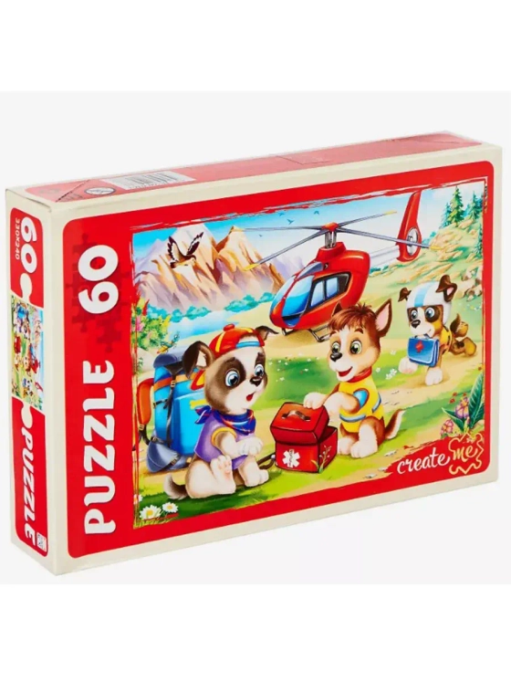 Пазл для детей 3 4 5 лет Щенки спасатели 60 элементов