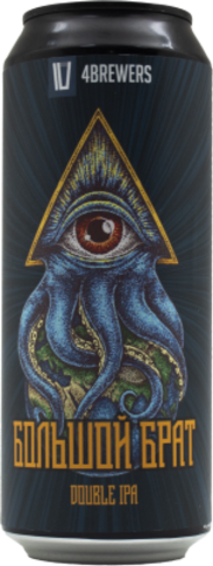 Пиво Четыре Пивовара Большой Брат / 4 Brewers Bolshoy Brat 0.45 - банка