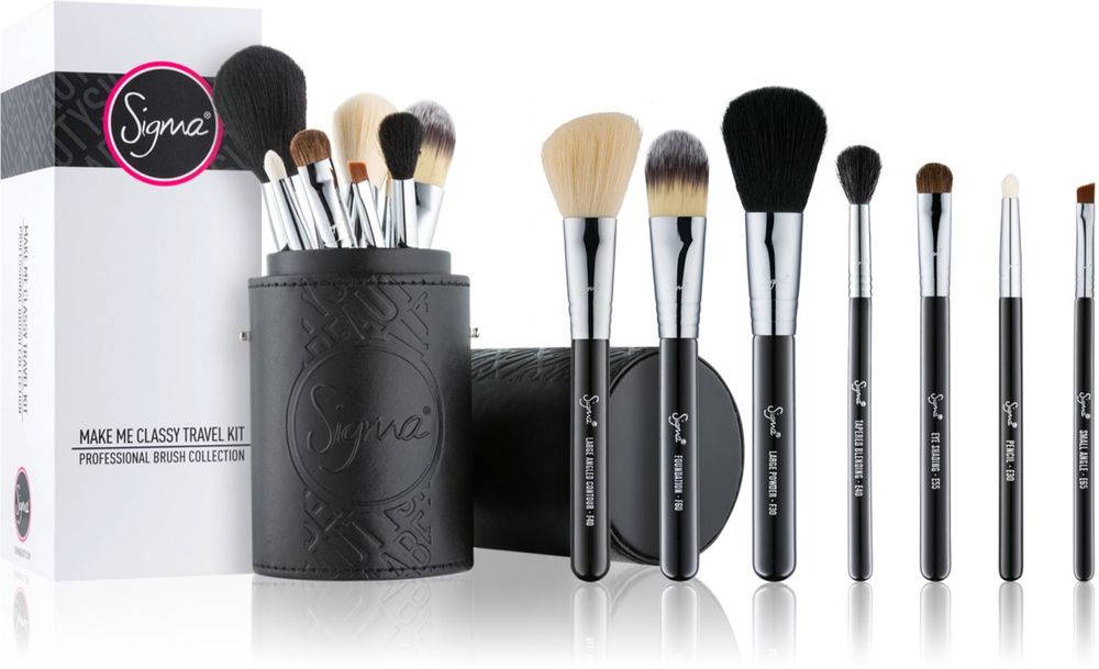 Sigma Beauty макияж кисти 7 шт. + кисть 1 шт. Travel Kit