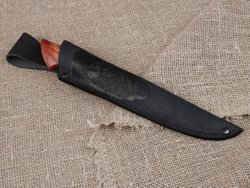 Финский нож Леуку, сталь Х12МФ, рукоять ясень