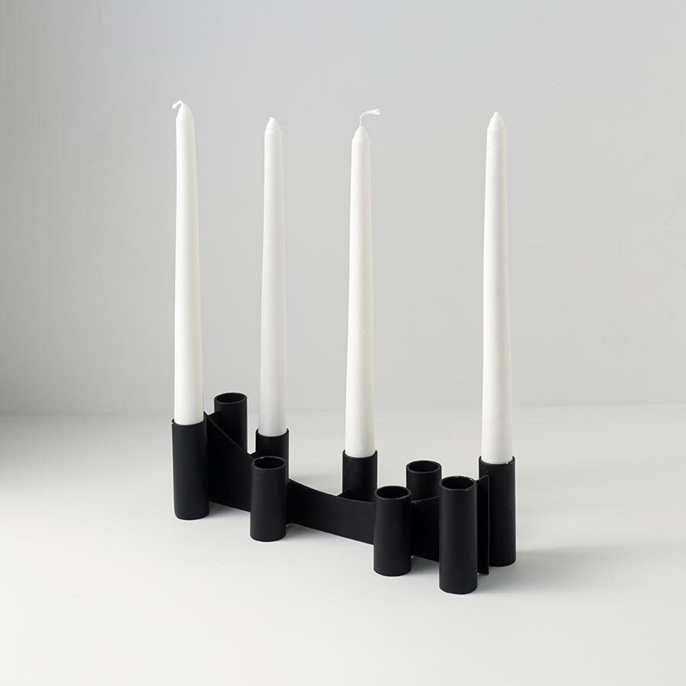 Подсвечник Bruks, 8 см, черный