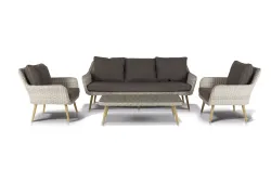 "Прованс" лаунж-зона плетеная из искусственного ротанга, цвет бежевый