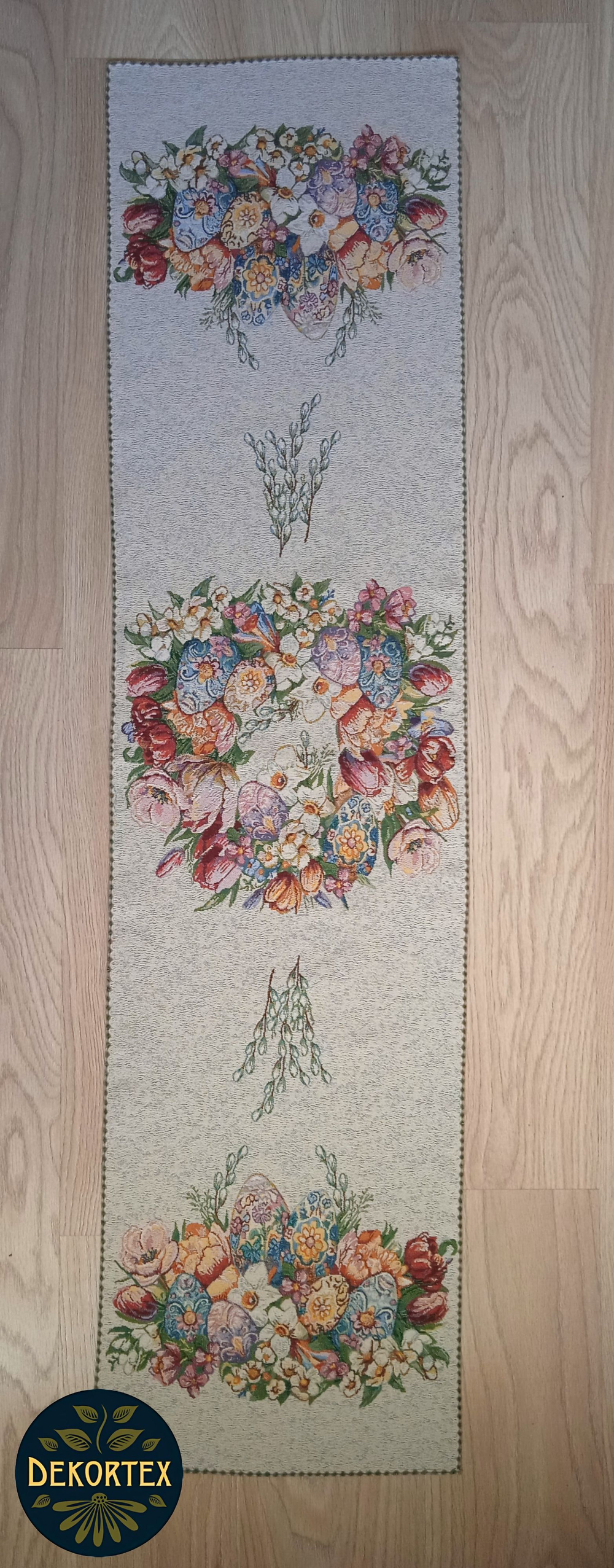 Гобеленовая дорожка Пасхальный букет 39х153