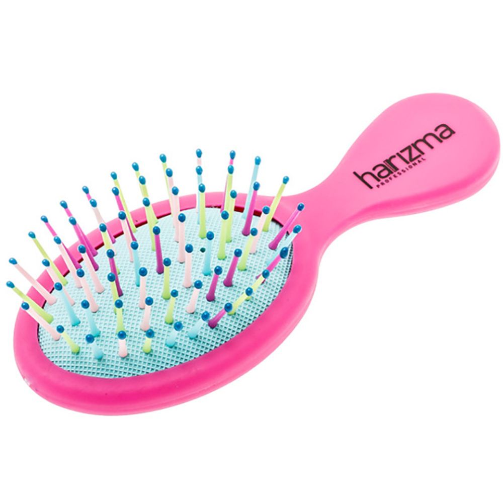 Щетка массажная Harizma Rainbow, малая, пурпурная (h10640-1616)