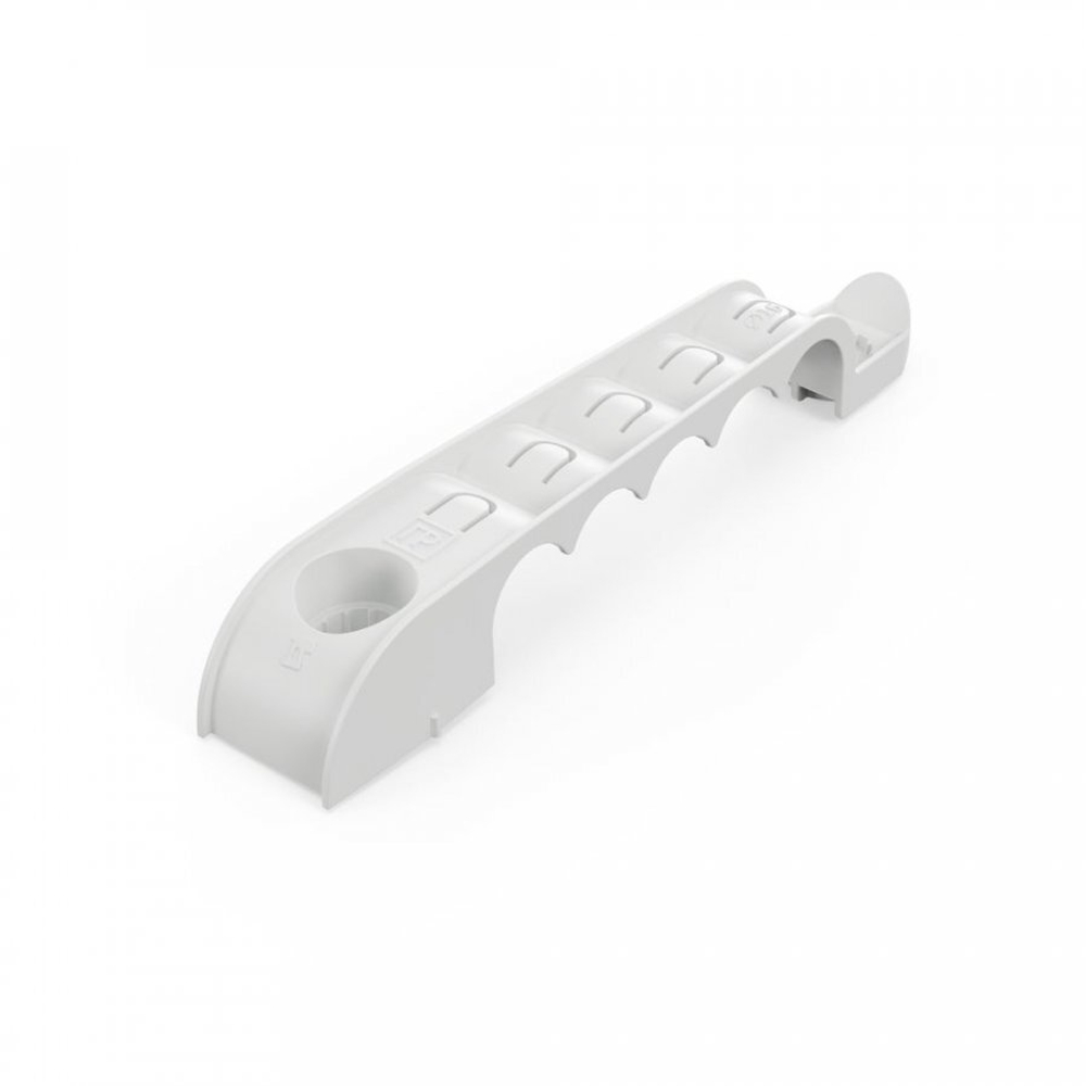 Держатель труб для прямого монтажа односторонний на 5 мест серый d16 (30шт/210шт уп/кор) Промрукав