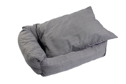Моськи-Авоськи Лежанка СКАЗКА поплин ЛАВАНДА/СЕРЫЙ S 50х42х16