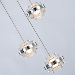 Подвесной светильник MD22030002-3A chrome/clear