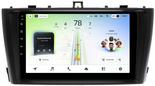 Магнитола для Toyota Avensis T270 2008-2015 (рамка черная) - Teyes CC4L монитор 9" IPS, Android 14, Быстрая, Snapdragon 662, CarPlay, 4G SIM-слот