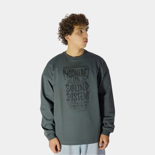 YOONEDE лонгслив "YND SS" (тёмно-сер.)