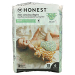 The Honest Company, Honest, подгузники, размер 6, от 15 кг (от 35 фунтов), This Way That Way, 18 шт.