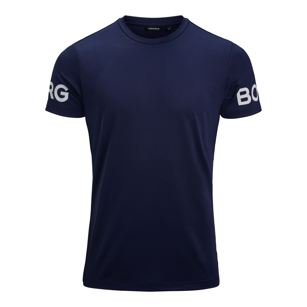 Мужское теннисное поло Björn Borg Borg T-Shirt Men - Dark Blue, White