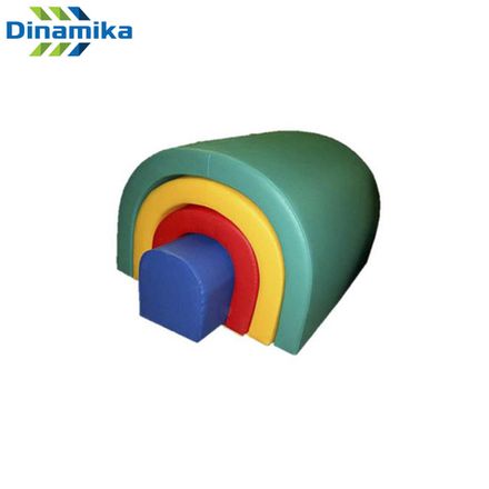 Набор мягких модулей Монтессори: тоннели и брус (4 элемента)