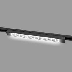 ULB-Q282 30W-4000K BLACK Светильник-прожектор светодиодный трековый. Линейный. 2500 Лм. Белый свет 4000К. Корпус черный. ТМ Volpe
