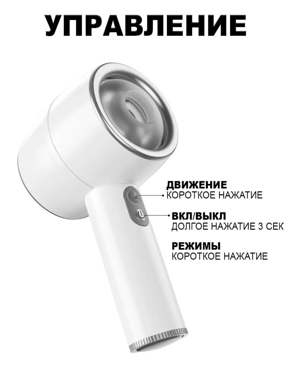 Мастурбатор мужской МКТ 0211 автоматическое портативное устройство, белый