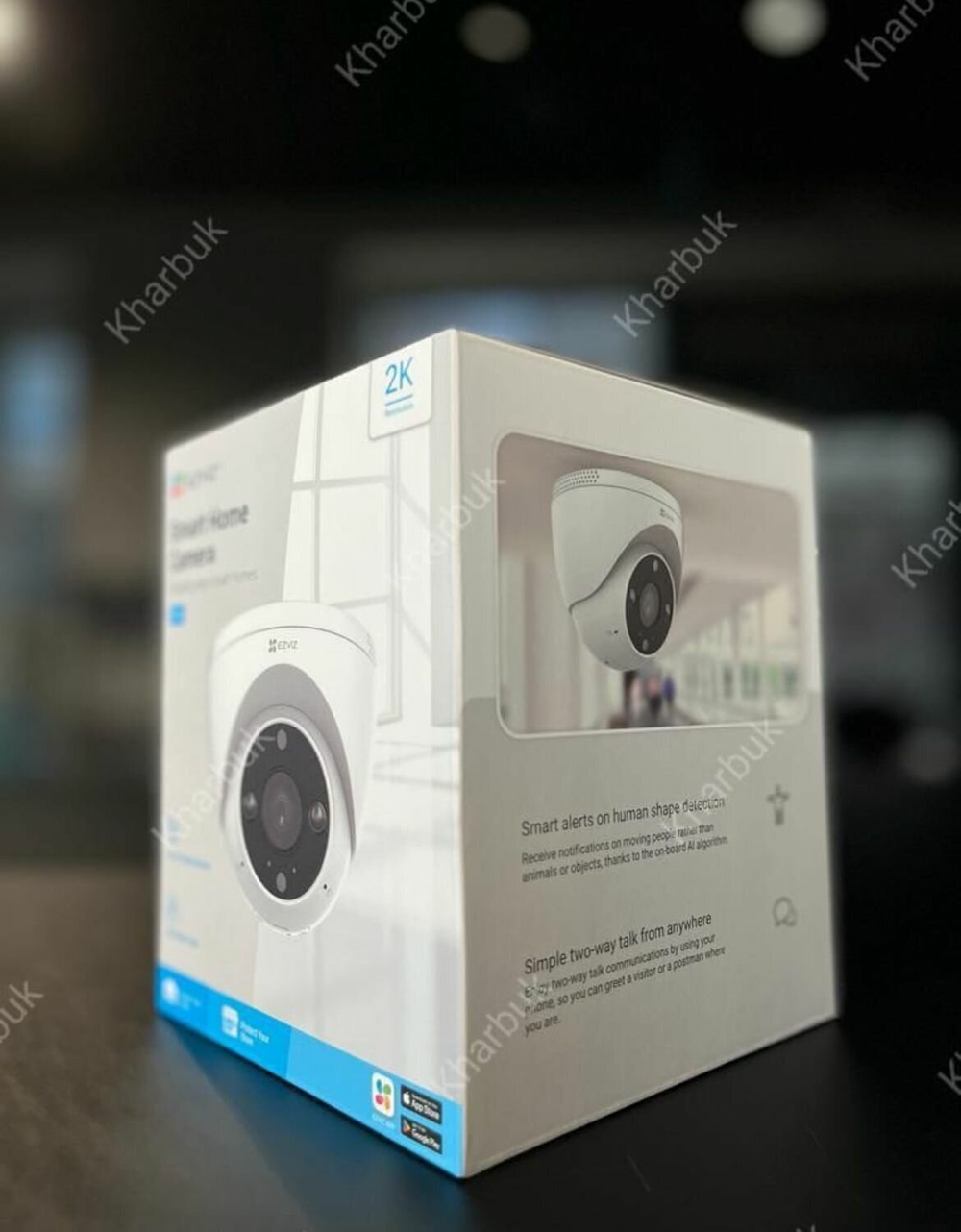 3 МП купольная Wi-Fi камера EZVIZ H4 c распознаванием людей и авто