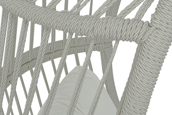 "Севилья" кресло-кокон из искусственного ротанга, цвет светло-серый