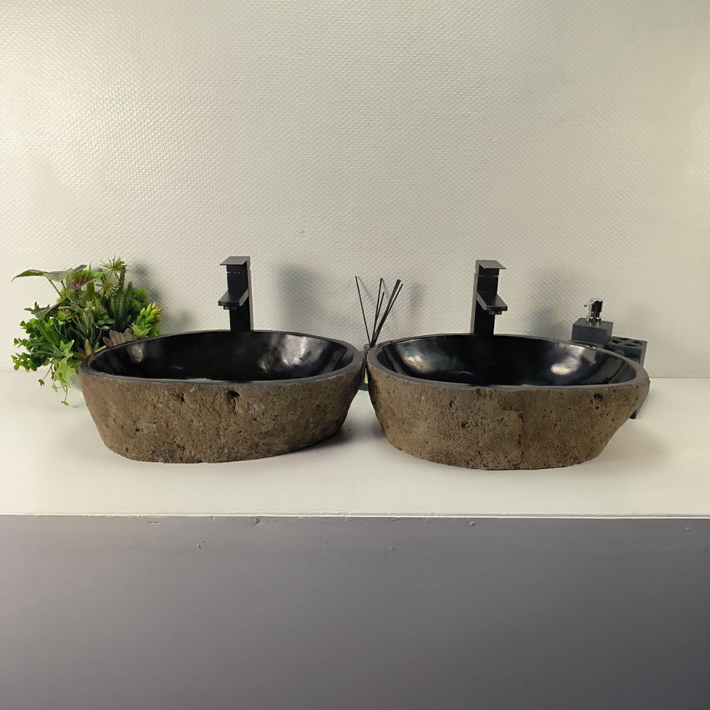Раковина из речного камня ПАРА! RS-64966 50*33*15 0865