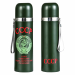 Термос туристический СССР с карабином 0,5л