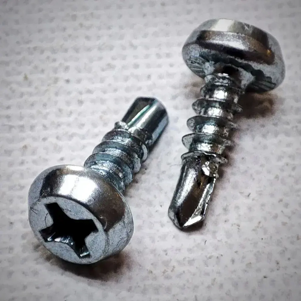 Саморез "клоп" 3,5х11мм (наконечник - сверло) - 50 штук, универсальный, оцинкованный, шлиц Ph-2