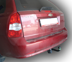 Фаркоп(прицепное) Лидер-Плюс для CHEVROLET LACETTI универсал, 2004-2013(паспорт и сертификат в комплекте)(без электрики)C204-A
