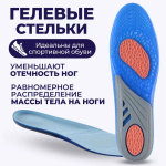 Гелевые ортопедические стельки пяточные для спортивной, повседневной и деловой обуви