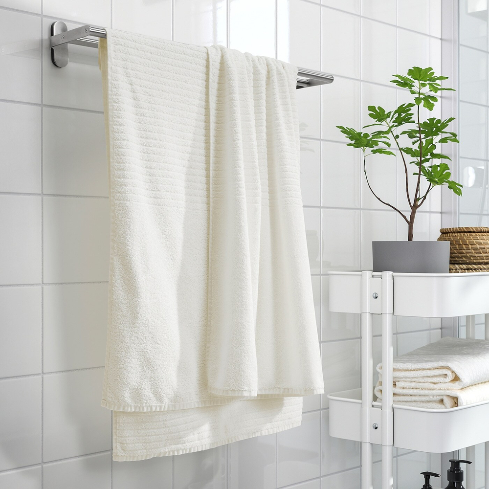 IKEA VÅGSJÖN  (ИКЕА ВÅГСЙÖН)  -  Полотенце банное, белое, 100x150 см