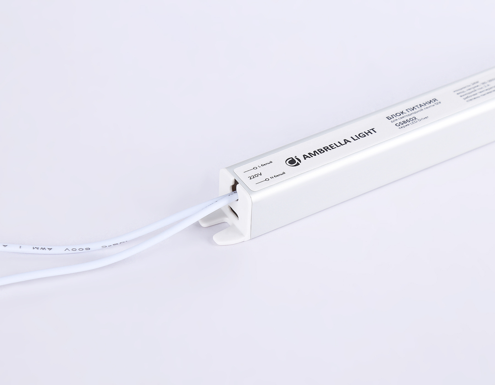 Блок питания ультратонкий для светодиодной ленты 12V 24W 2A IP20 185-260V 172*18*18 GS8602