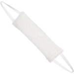 Мочалка для тела полипропиленовая с поролоном средней жесткости «TERRY», цвет белый, 43*11 см