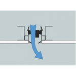 Двухщелевой диффузор скрытого монтажа RITECH HS4D100