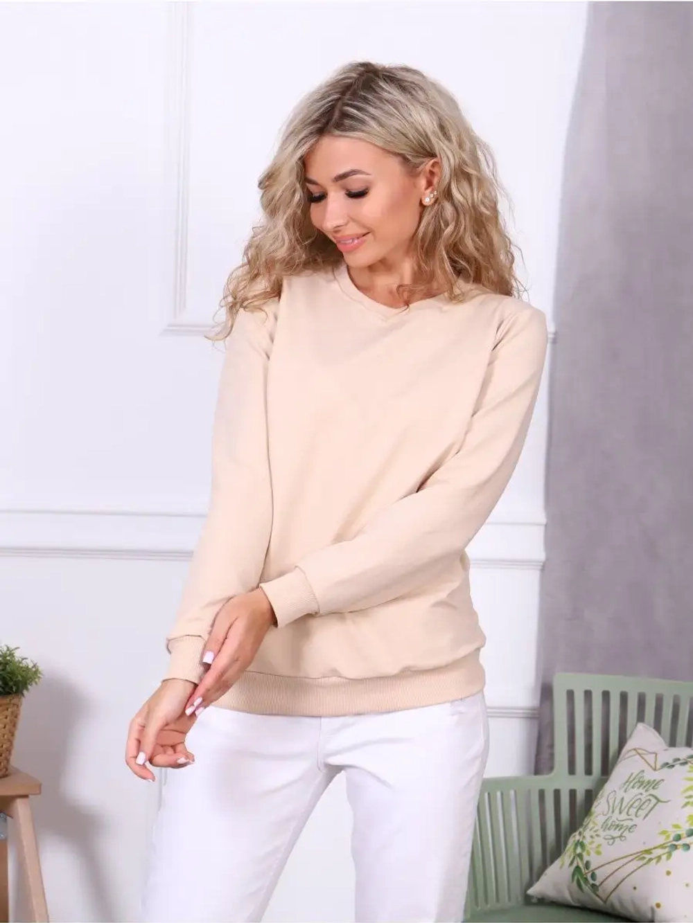 Свитшот оверсайз базовый