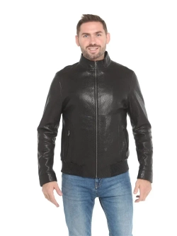 Мужская кожаная куртка / натуральная кожа ягненка / Турция