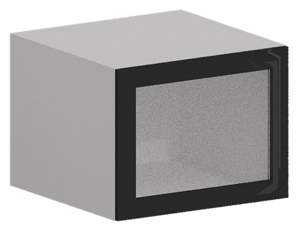 Кухня Модуль ШВГС 619 Белый / Графит Глянец