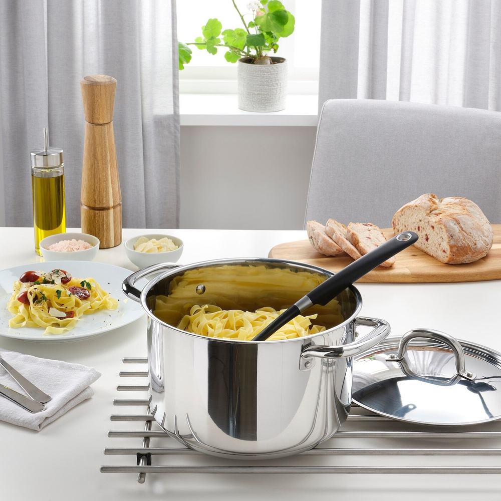 IKEA 365+ Кастрюля с крышкой, нержавеющая сталь, 5,0 л