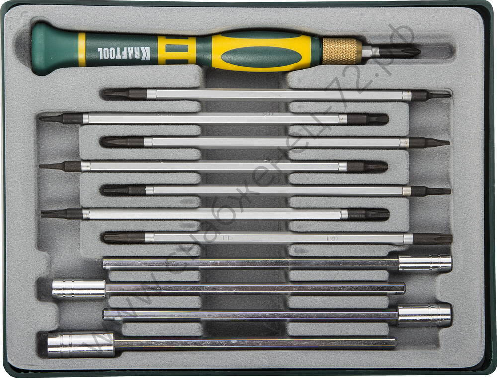KRAFTOOL Precision-20 12 предм., Отвертка для точных работ (25611-H12)