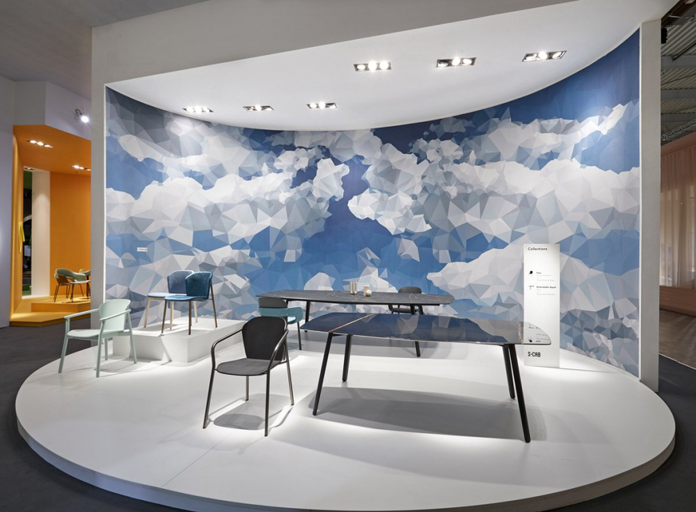 Стол мраморный Scab Design Squid M, черный, черный мрамор Сахара Нуар