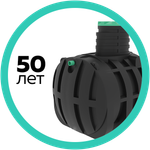 Емкость подземная пищевая Мультпласт ДПВ2500 2500 л. горизонтальная (2220x1220x2155см;93кг;зеленый) - арт.555434.60