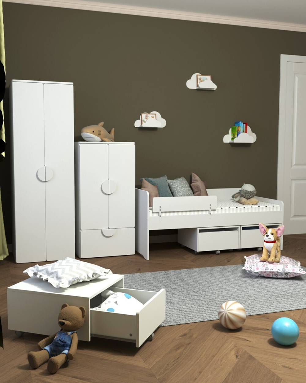 Бортик ПИКСИ, 73x15x1.6, робкий подснежник