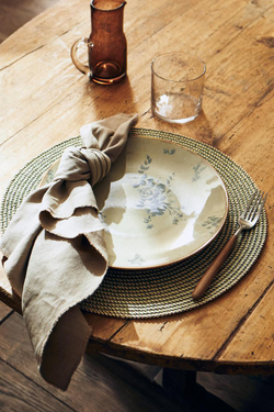 ZARA HOME БУМАЖНАЯ ПОДСТАВКА (УПАКОВКА ИЗ 2), ХАКИ