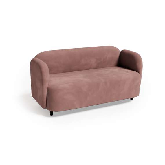 Mons Диван двухместный MNS-02 Teddy 947/Металл Черный 1500*700*740