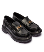 Кожаные лоферы Karl Lagerfeld - черный(KL42111)