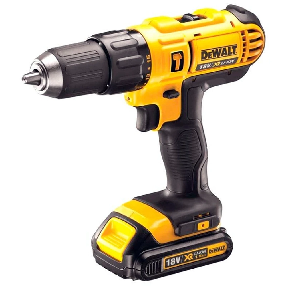 DeWalt DCD776S2-IN аккумуляторная дрель шуроповерт (2 x 1,5 Ач, ЗУ)