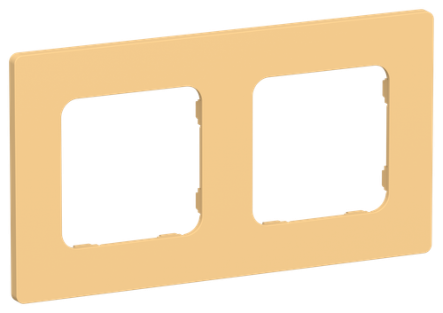 FLITE Рамка 2-местная РУ-2-К-ФлЗ золотарник IEK