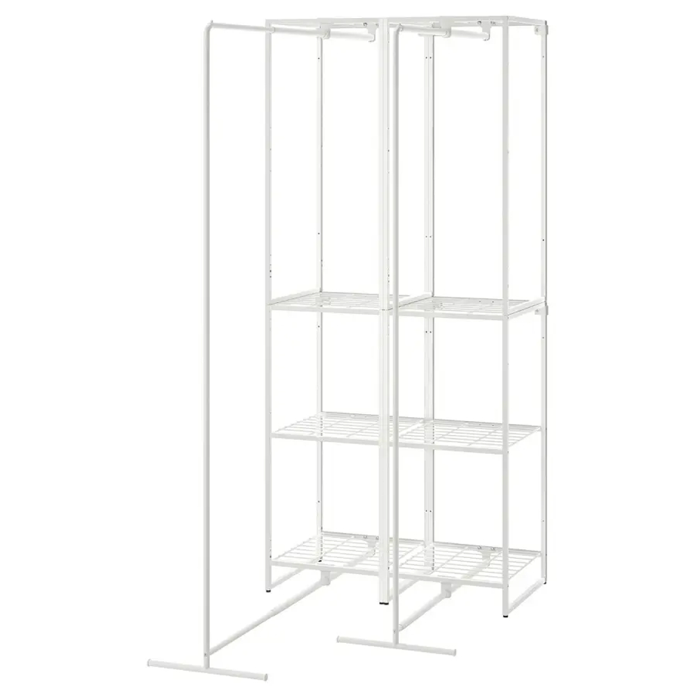 Полка с сушилкой - IKEA JOSTEIN/ЙОСТЕЙН ИКЕА, 180х82 см, белый
