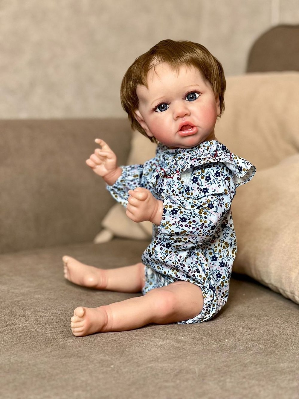 Кукла Реборн виниловая 55см в пакете (FA-535)