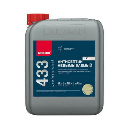 Неомид 433  (5 кг.) - невымываемый антисептик усиленный, конц 1:9