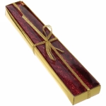 Свечи витые «Звездный блеск» 2шт 20см цвет красный, в подарочной коробке